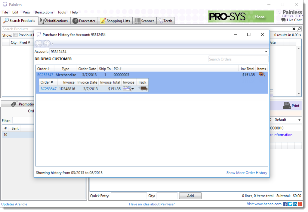 how do i view my invoice benco dental