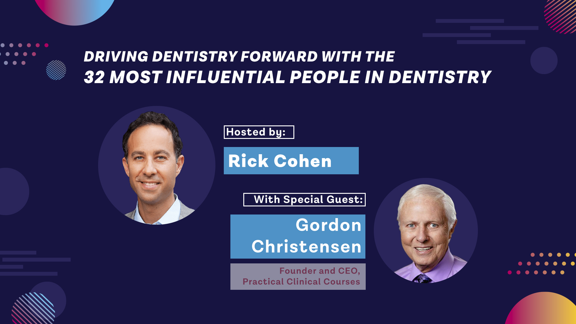 Episode 2 An Interview With Gordon Christensen Benco Dental
