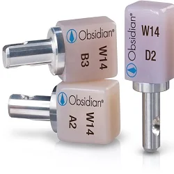 Glidewell obsidian blocks for dental milling machines